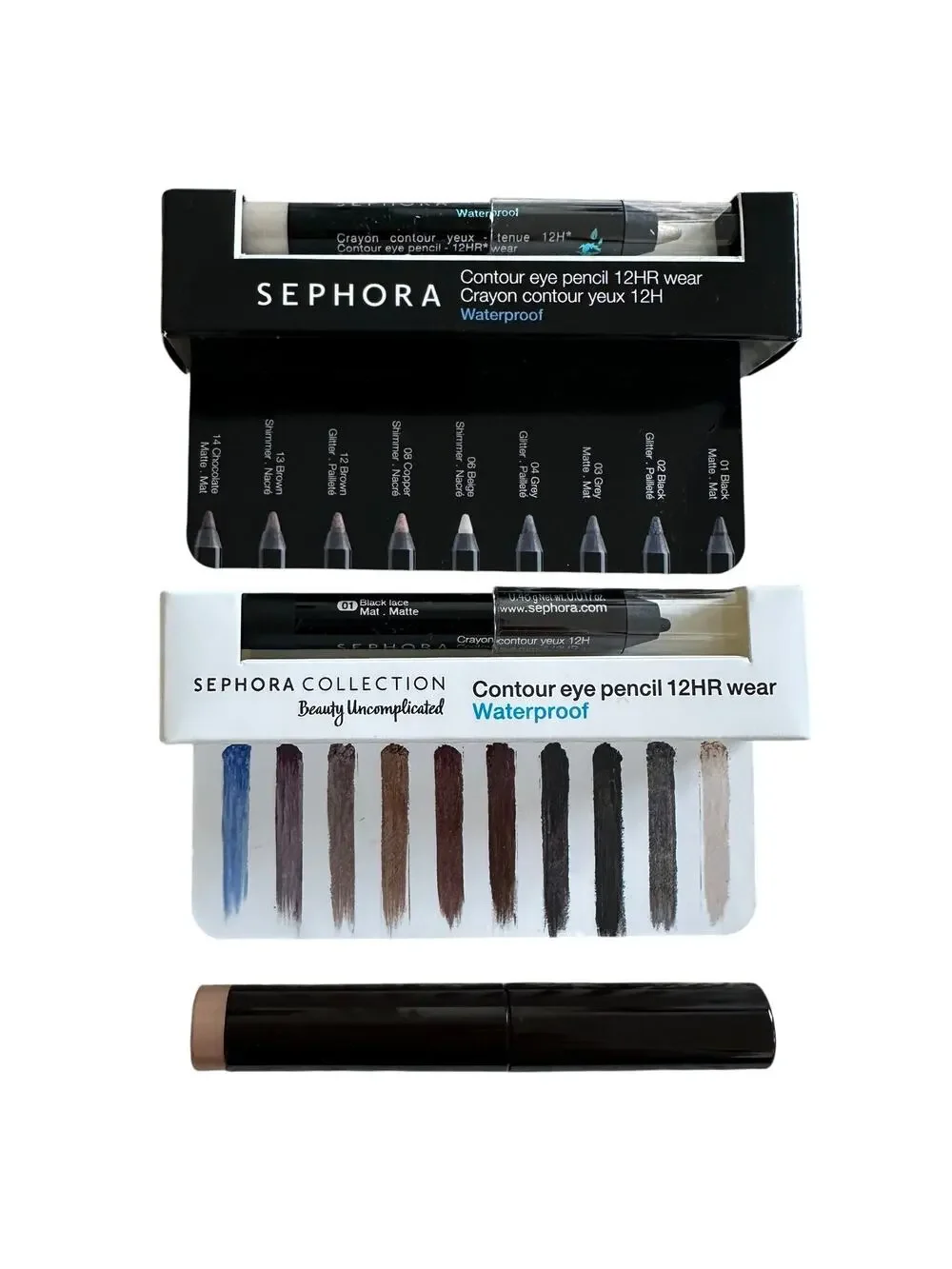 3 Eye Pencil Bundle Black Sephora Laura Mercier Liner & Gold Highlighter